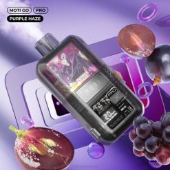 MOTI vape amazon - MOTI Go Pro Disposable Vape (5%, 12000 Puffs) Purple Haze 6422T19