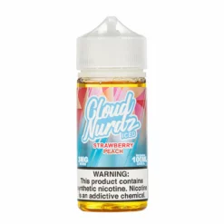 Cloud Nurdz - Iced Strawberry Peach 100mL Menthol E-Juice