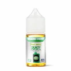 Pod Juice X Raz Salt - Miami Mint 30mL - Icy Salt Nic