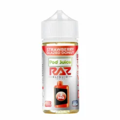 Pod Juice X Raz - Strawberry Glazed Donut E-Juice 100mL