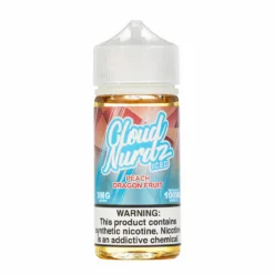 Cloud Nurdz Iced Peach Dragon Fruit 100mL 70VG E-Juice