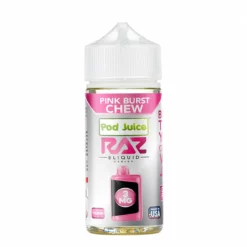 Pod Juice X Raz Pink Burst Chew 100ml Strawberry Candy