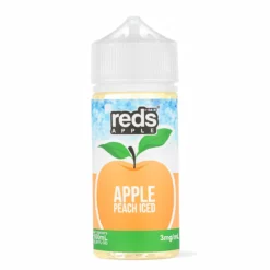 Daze - Reds Peach Apple Iced 100mL - 70% VG Menthol E-Liquid