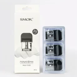 Smok Novo 3 Mesh Pods - 0.8 Ohm Replacement Pods (3-Pack)