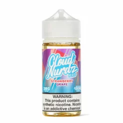 Cloud Nurdz Iced Strawberry Grape Menthol E-Juice 100mL