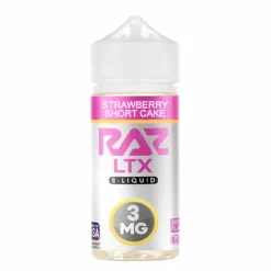 Raz LTX Strawberry Shortcake 100mL Dessert Vape-Vanilla Cake