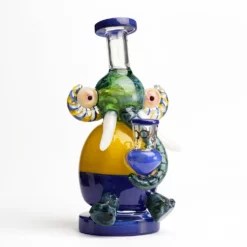 Lookah 9" Mini Multicolored Elephant Dab Rig Sturdy Base